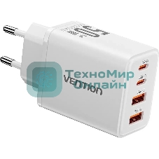 Сетевое зарядное устройство Vention на 4 порта GaN 50W USB (C+C+A+A) белый