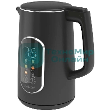 Чайник электрический Candy CK-400 1.7л. 2200Вт черный корпус: нерж.сталь/пластик (FM04WKM00RU)
