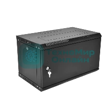 Шкаф телекоммуникационный настенный разборный ЦМО ЭКОНОМ 9U (600 x 650) дверь металл, черный (ШРН-Э-9.650.1-9005)
