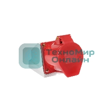 Розетка стационарная наружная EKF ps-114-16-380 16А 380В 3P+РЕ IP44 (114)