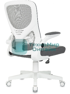 Кресло Бюрократ ASTER N-W TW-04 Neo Grey темно-серый, сетка/ткань, 120 кг, механизм качания