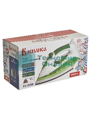 Утюг ВАСИЛИСА У2-2000 белый с зеленым