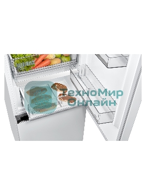 Холодильник Midea MDRB519MGE01ID белый двухкамерный 263/123л морозилка снизу, No Frost