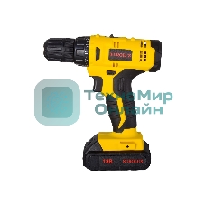 Дрель-шуруповерт Eurolux ДА-18/2Li, 18 В, 1.5 Ач, 35 Нм, щеточный