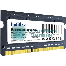 Оперативная память Indillinx, DDR3, 8GB (1x8 GB), 1600 MHz, CL11, SO-DIMM
