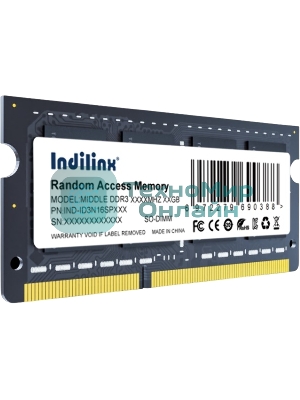 Оперативная память Indillinx, DDR3, 8GB (1x8 GB), 1600 MHz, CL11, SO-DIMM
