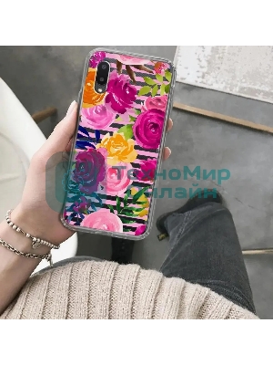 Чехол (клип-кейс) Gresso Air, для Samsung Galaxy A02, прозрачный/рисунок gr17aaae9162