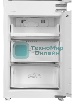 Встраиваемый холодильник Hyundai HBR 1946 2-хкамерн. белый