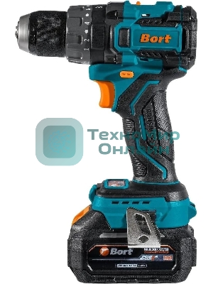 Дрель-шуруповерт Bort BAB-21U, 18 В, 4 Ач, 100 Нм, бесщеточный