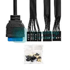 Компьютерный корпус Minitower ExeGate BAA-303MU-AAA350 (mATX, БП AAA350 с вент. 8см, 2*USB+1*USB 3.0, HD Audio, черный)