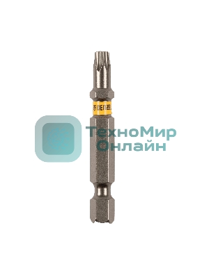 Набор бит Denzel TORX 25х50, сталь S2, шестигранный профиль, 10 шт.