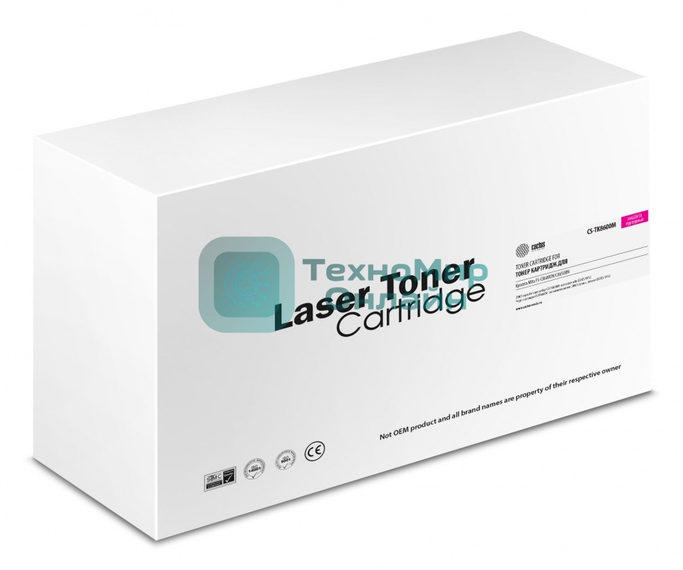 Картридж лазерный Cactus CS-TK8600M пурпурный (20000 стр.) для Kyocera Mita FS-C8600DN/C8650DN