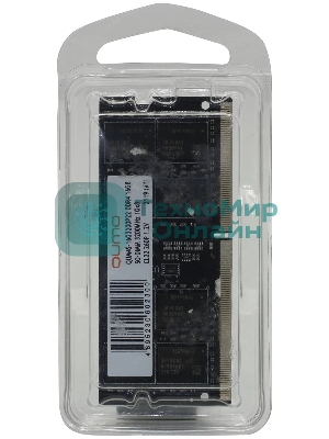 Оперативная память Qumo, DDR4, 16GB (1x16GB), 3200MHz, CL22, SO-DIMM
