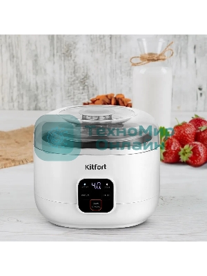 Йогуртница Kitfort КТ-6082 15Вт 1б. 1000мл упр.:электрон. белый