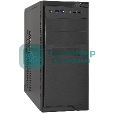 Компьютерный корпус Minitower ExeGate MA-372UX-UNS350 (mATX, БП UNS350 с вент. 12см, 2хUSB+2хUSB3.0, аудио, черный)