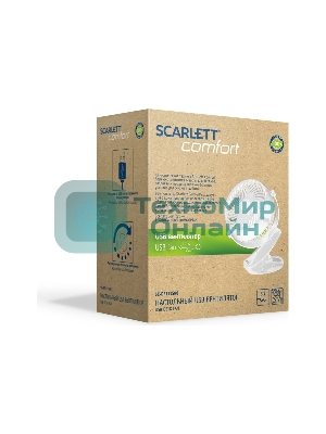 Вентиляторы настольные Scarlett SC-DF111S98 белый
