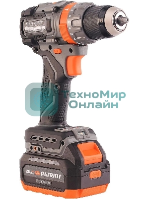 Дрель-шуруповерт Patriot BR 216UES, 21 В, 2 Ач, 85 Нм, бесщеточный