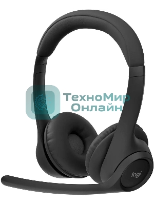 Гарнитура Logitech Zone 300 чёрный, беспроводная, Bluetooth, до 16 ч