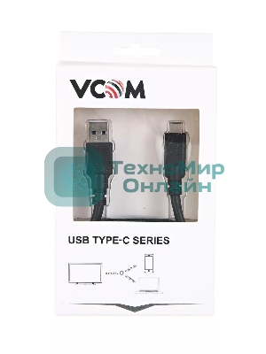 Кабель-адаптер USB 3.1 Type-Cm to USB 3.0 Am, 1 м VCOM CU401
