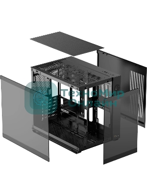 Компьютерный корпус Ocypus Iota C70 BK ARGB ATX/win/black/6 ARGB fans/no PSU/Tempered Glass