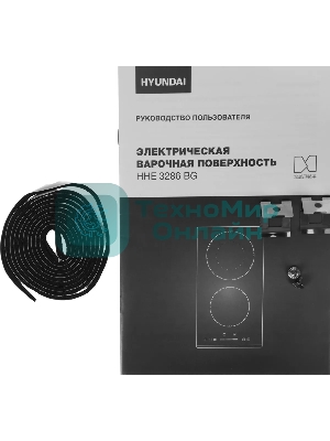 Электрическая варочная панель Hyundai HHE 3286 BG черный