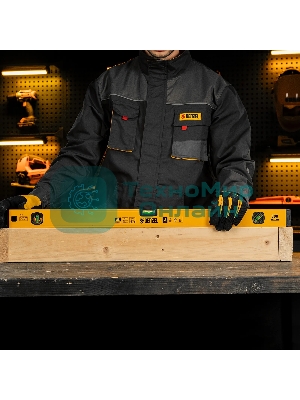 Уровень алюминиевый Denzel магнит., фрезерованный, 3 глазка (1 зеркал.), 0,5 мм/м, 800 мм