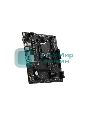 Материнская плата MSI PRO B650M-B, AM5, AMD B650, 2xDDR5, 4xSATA, 1xM.2, 1xPCI-E 4.0 x16, 1xPCI-E 4.0 x1, 1xHDMI, 1xVGA, 1x2.5Gb LAN, 2xUSB 2.0, 4xUSB 3.2 Gen 1, 3x3.5 мм, 7.1, Micro-ATX