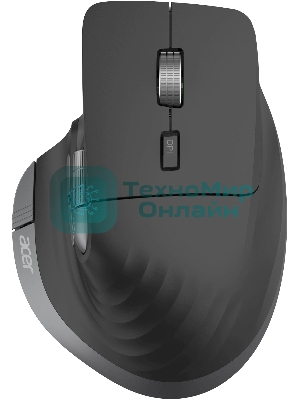 Мышь беспроводная Acer OMR405 черный, 4800 dpi, радиоканал, Bluetooth, USB, кнопки - 8