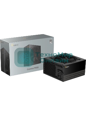 Блок питания 850W Ocypus Gaммa P850 BK (ATX, 80 PLUS, APFC, 20+4 pin, 120мм fan, PCI-E 6+2Px4, 6xSATA) (Gaммa-P850-W1HDBK024X-EU)