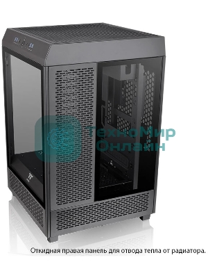 Компьютерный корпус Thermaltake The Tower 500 черный без БП ATX 1x120мм 3x140мм 4xUSB 3.0 2xUSB3.1 audio bott PSU