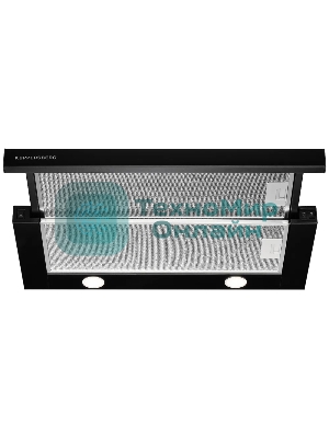 Встраиваемая вытяжка Kuppersberg SLIMTURBO 60 B, 60 см, отвод/рециркуляция, 1500 м3/час, механическое управление, 3 скорости, освещение 2х2 Вт, металлические жироулавливающие фильтры, угольный фильтр KF-ES (опция), 63.4 дБ, обратный клапан, шхвхг:55.2x25.5x28см, черный