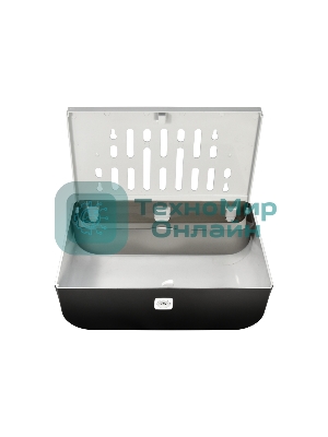 Диспенсер бумажных полотенец Puff-5140Bl черный, с замком, ABS-пластик