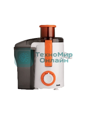 Соковыжималка BBK JC060-H11 белый/оранжевый, центробежная, 550 Вт, 500 мл, механическое