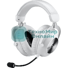 Наушники с микрофоном Logitech G Pro X 2 Lightspeed белый мониторные BT/Radio/3.5mm оголовье (981-001271)