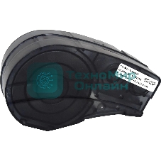 Картридж ленточный Cactus CS-M21-125C342 черный шрифт, белый фон (6 мм, 2.1 м) для Brady BMP21-PLUS, BMP21, BMP21-LAB