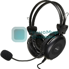 Гарнитура A4Tech HU-30 чёрный, проводная