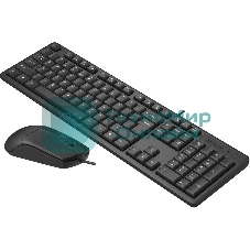 Комплект клавиатура+мышь A4Tech KR-3330 проводной, USB, 1200 DPI, чёрный