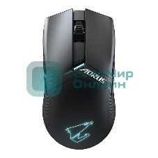 Мышь беспроводная/проводная Gigabyte GM-AORUS M6 черный, 26000 dpi, радиоканал, USB, кнопки - 8