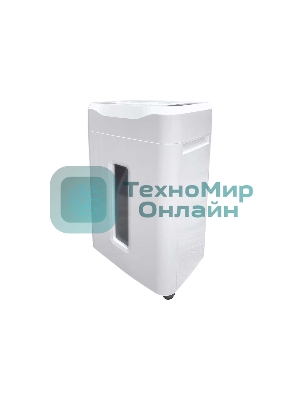 Шредер Office Kit S210N 3,9x38 белый (секр.P-4) фрагменты 16лист. 35лтр. скрепки скобы пл.карты CD