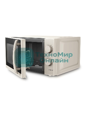 Микроволновая печь Centek CT-1571 бежевый, 20 л, 700 Вт, переключатели - поворотный механизм