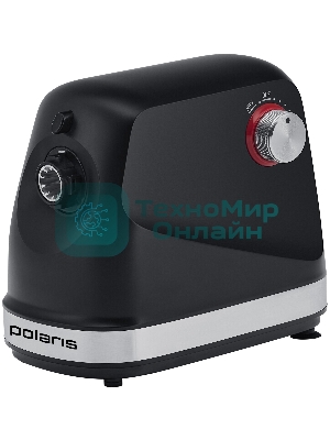 Мясорубка электрическая Polaris PMG 2582 черный, 2500 Вт, 2.7 кг/мин, реверс, защита от перегрузки, металлический лоток, насадки - 5