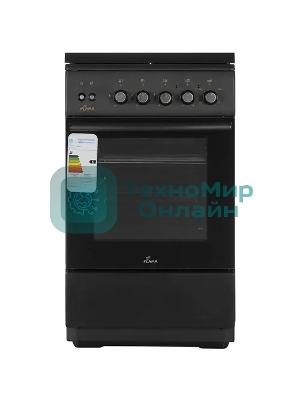 Плита Комбинированная Flama L RK 23-126 At антрацит (стеклянная крышка) реш.сталь