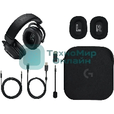 Наушники с микрофоном Logitech G Pro X 2 Lightspeed черный мониторные BT/Radio/3.5мм оголовье (981-001265)