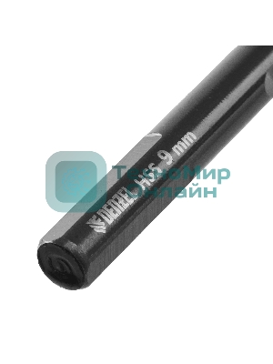 Сверло по металлу Denzel 9 мм, HSS-Tin, Golden Tip, 8 шт.