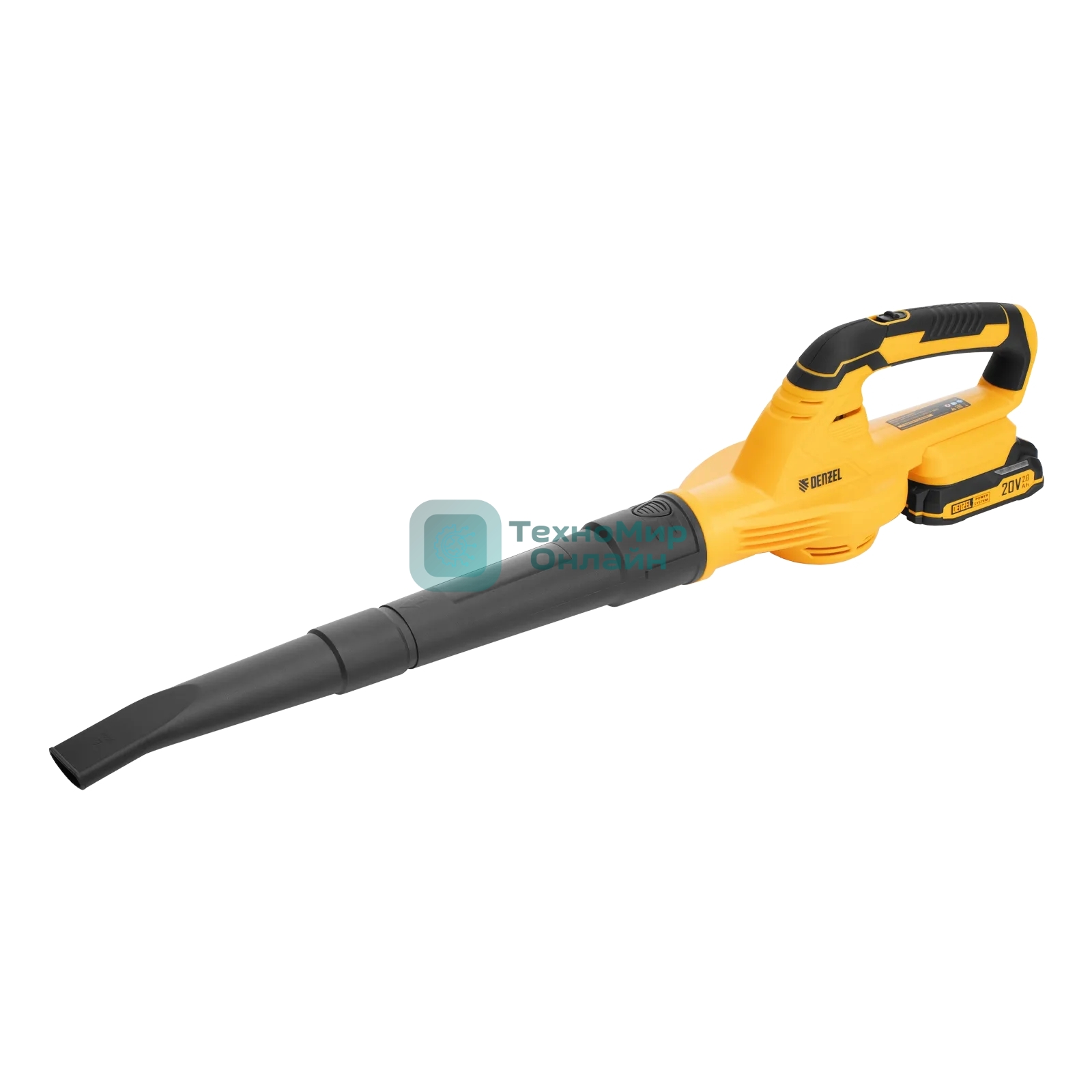 Воздуходувка аккумуляторная Denzel AB-500, 60 м/с, 500 м3/ч, Li-Ion, 20 В