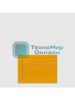 Картхолдер Piquadro Blue Square PP2762B2R/G шафрановый, натуральная кожа