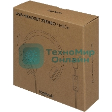 Гарнитура проводная с микрофоном Logitech H650E черный 1.1м 981-000519