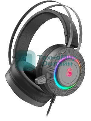 Гарнитура Bloody G521S серый, проводная, подсветка