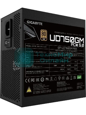 Блок питания Gigabyte ATX 750W GP-UD750GM PG5 80 PLUS gold (20+4pin) APFC 120мм fan 8xSATA Cab Manag RTL