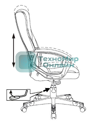 Кресло Zombie 10 черный/белый, экокожа, 120 кг, механизм качания